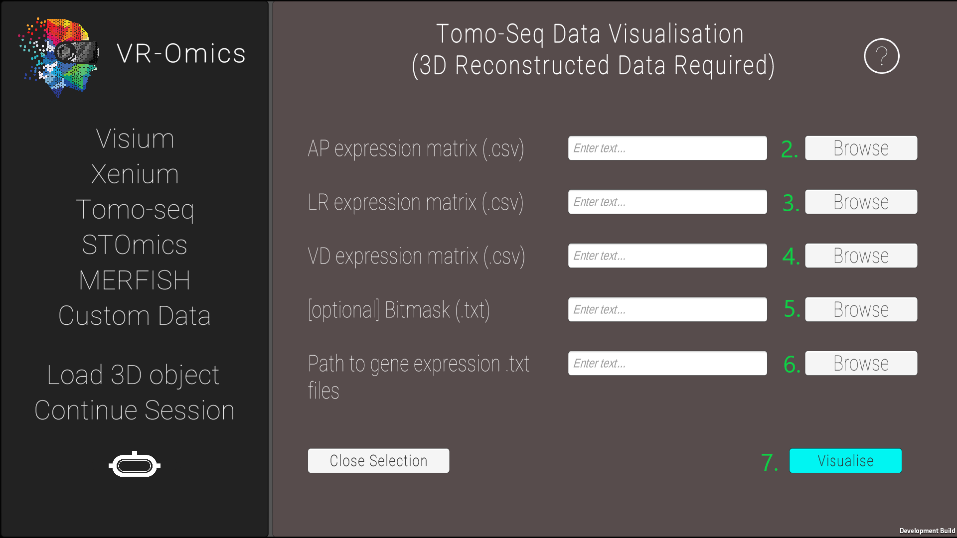 TomoSeq data search